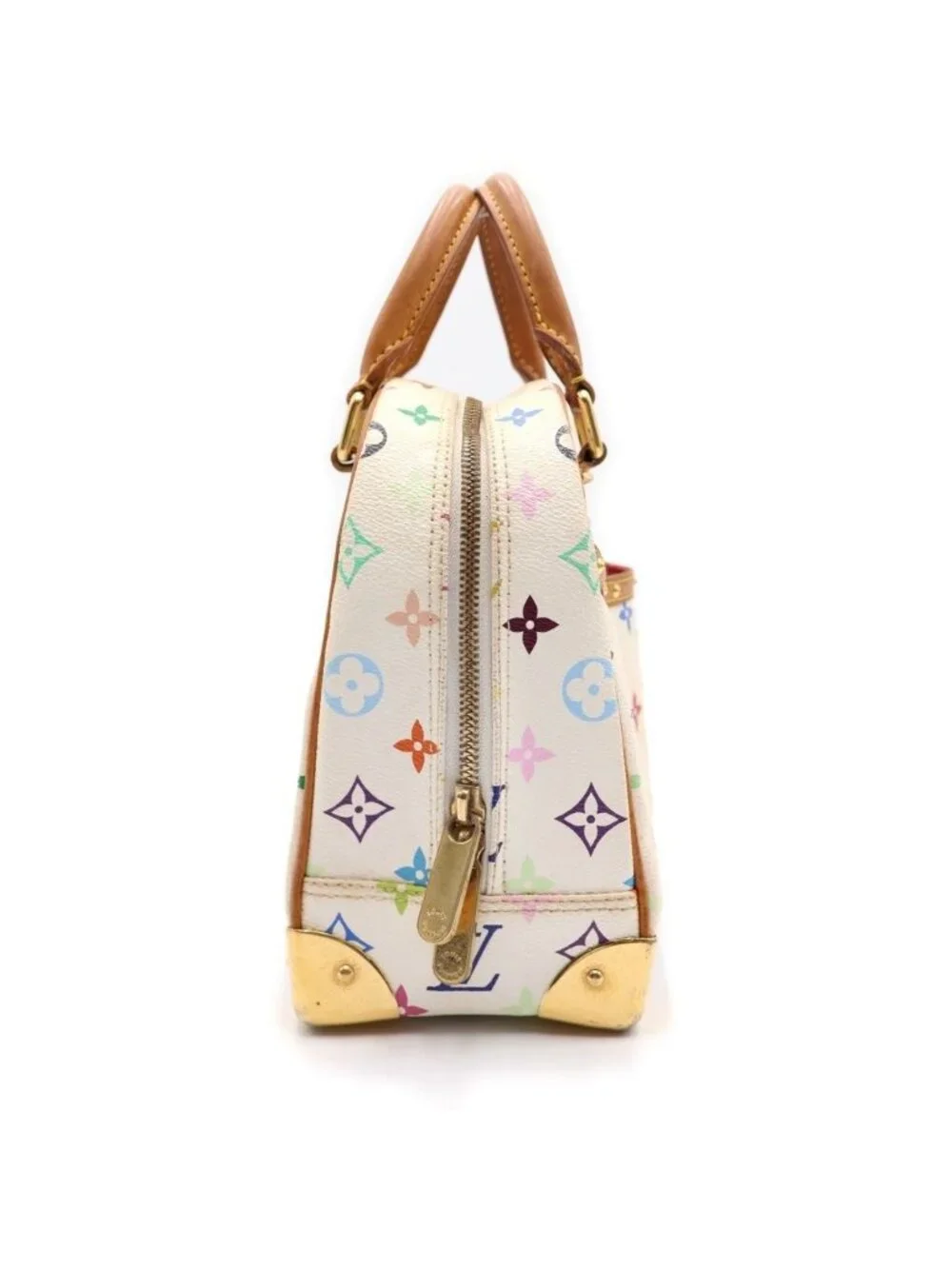 Louis Vuitton Tourville Blanc Monogram Multicolor Leather Handbag White